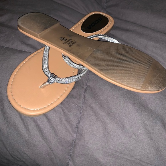 Soda Sparkly Sandals - Picture 2 of 3